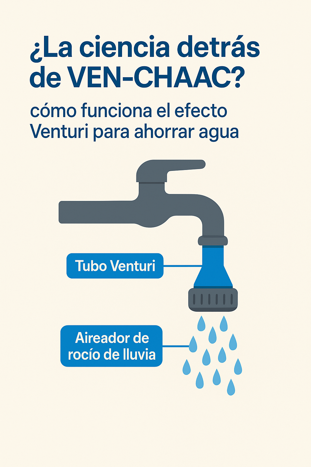 🚿 La ciencia detrás de VEN-CHAAC: cómo funciona el efecto Venturi para ahorrar agua